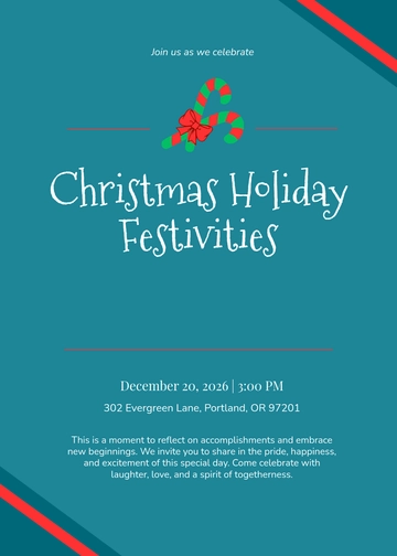 Free Aesthetic Christmas Invitation Template to Edit Online