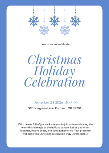 Free Digital Christmas Invitation Template to Edit Online