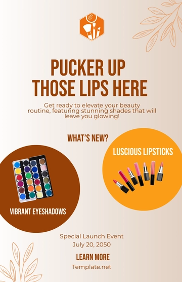 Free Cosmetic Store Poster Template to Edit Online