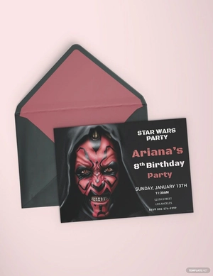 Star Wars Birthday Invitation Template