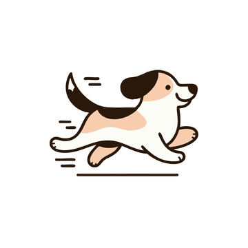 Free Running Dog Clipart to Edit Online