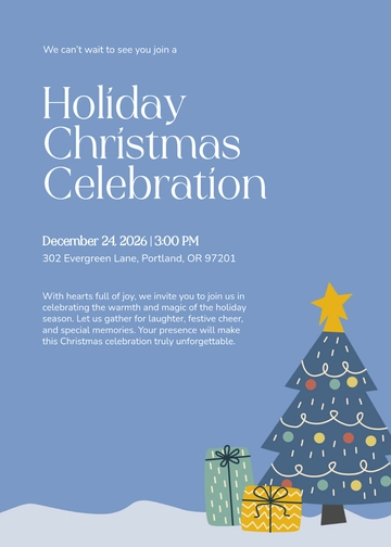 Free Merry Little Christmas Invitation Template to Edit Online