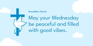 Free Wednesday Blessing Template to Edit Online