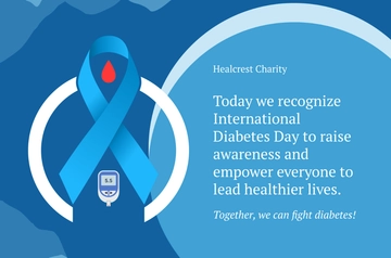 Free International Diabetes Day Template to Edit Online