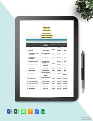 Software Development and Licensing Terms Schedule Template