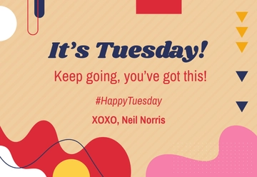 Free Happy Tuesday Template to Edit Online