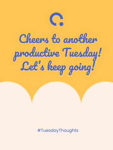 Free Tuesday Social Media Post Template to Edit Online