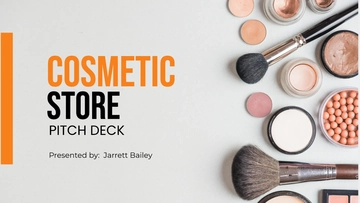 Free Cosmetic Store Pitch Deck Template to Edit Online