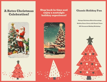 Free Retro Christmas Brochure Template to Edit Online