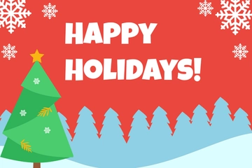 Free Christmas Postcard for Businesses Template to Edit Online