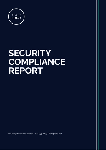 Free Security Compliance Report Template to Edit Online