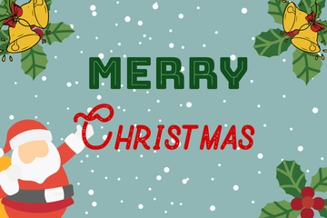 Free Christmas Landscape Postcard Template to Edit Online