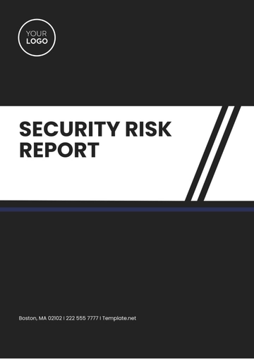 Free Security Risk Report Template to Edit Online
