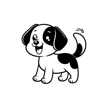 Free Dog Outline Clipart to Edit Online