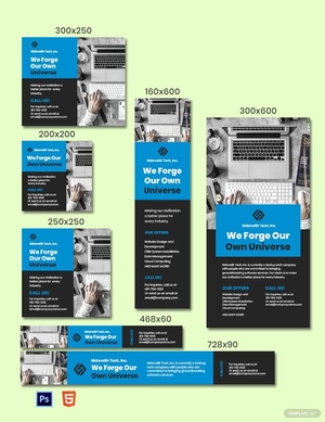 Technology Startup Web Banner Template