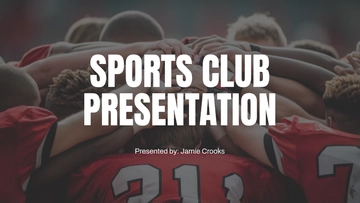 Free Sports Club Presentation Template to Edit Online