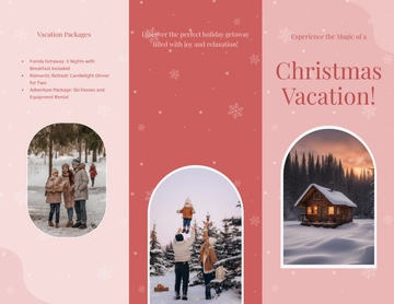 Free Christmas Vacation Brochure Template to Edit Online