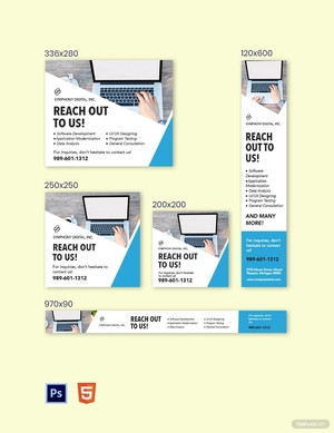 Software Company Banner Template