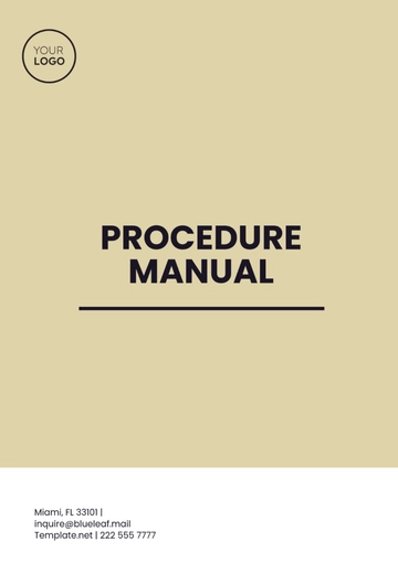Free Procedure Manual Template to Edit Online