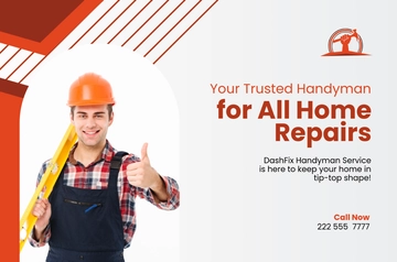 Free Handyman Service Banner Template to Edit Online