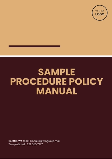 Free Sample Procedure Policy Manual Template to Edit Online