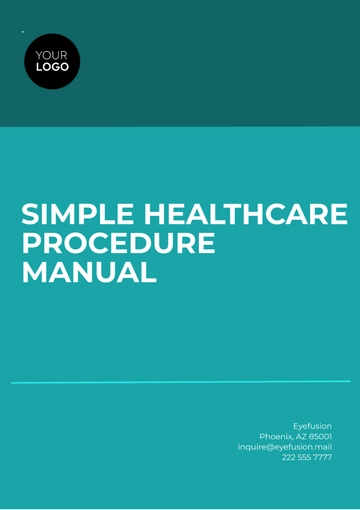 Free Simple Healthcare Procedure Manual Template to Edit Online