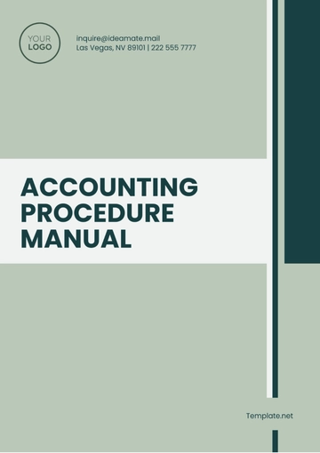 Free Accounting Procedure Manual Template to Edit Online