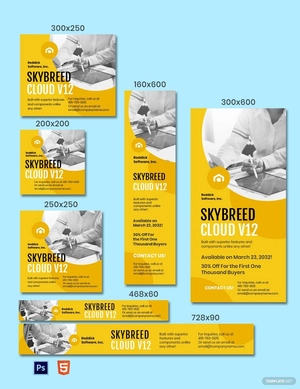 Cloud Software Banner Template