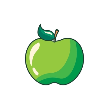 Free Green Apple Clipart to Edit Online