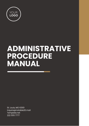 Free Administrative Procedure Manual Template to Edit Online