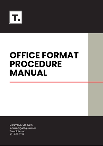 Free Office Format Procedure Manual Template to Edit Online