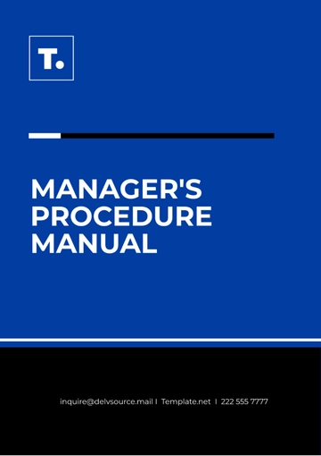 Free Manager???s Procedure Manual Design Template to Edit Online