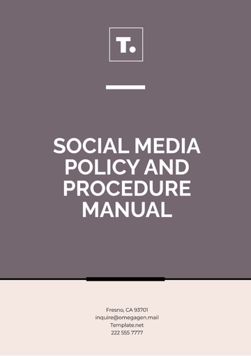 Free Social Media Policy and Procedure Manual Template to Edit Online