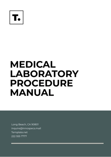 Free Medical Laboratory Procedure Manual Template to Edit Online
