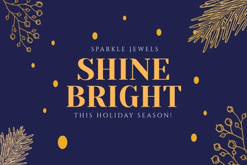 Free Luxury Christmas Postcard Template to Edit Online