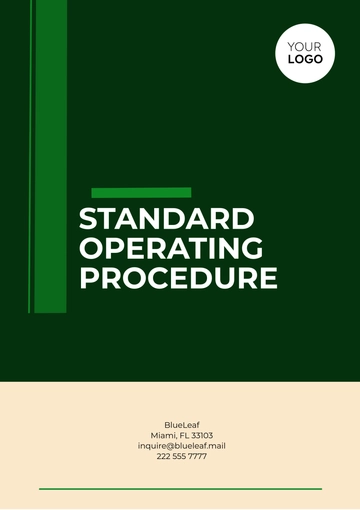 Free Standard Operating Procedures %28SOP%29 Template to Edit Online