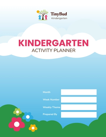 Free Kindergarten Activity Planner Template to Edit Online