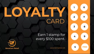 Free Retail Loyalty Card Template to Edit Online