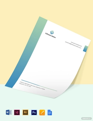 Software Development Letterhead Template
