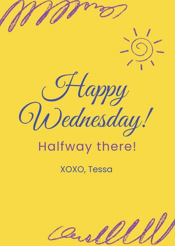 Free Wednesday Template to Edit Online