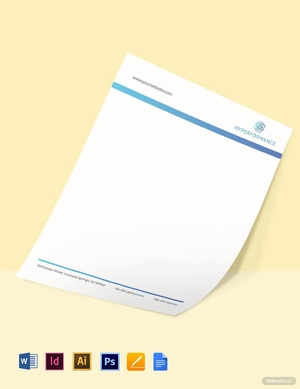Technology Solutions Letterhead Template