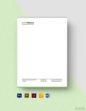 Internet Service Provider Letterhead Template
