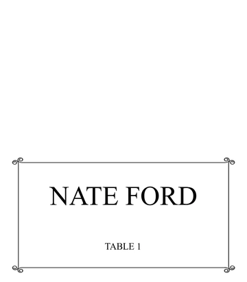 Free Simple Place Card Template to Edit Online