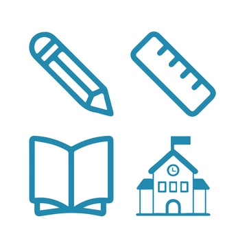 Free School Icons Clipart to Edit Online