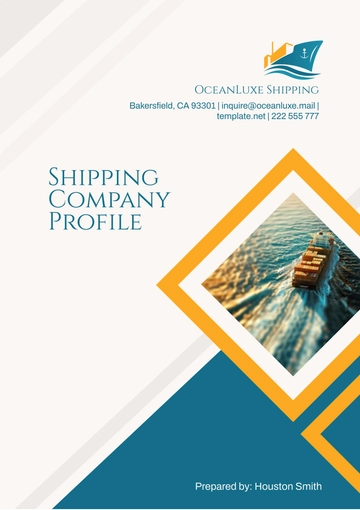 Free Shipping Company Profile Template to Edit Online