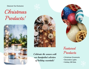Free Christmas Product Brochure Template to Edit Online
