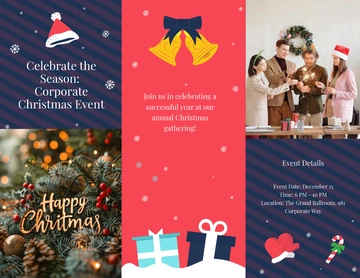 Free Corporate Christmas Brochure Template to Edit Online