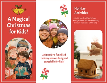 Free For Kids Christmas Brochure Template to Edit Online