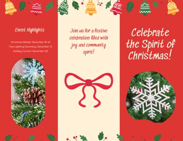 Free Christmas Flyer Brochure Template to Edit Online