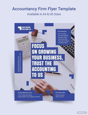 Accountancy Firm Flyer Template